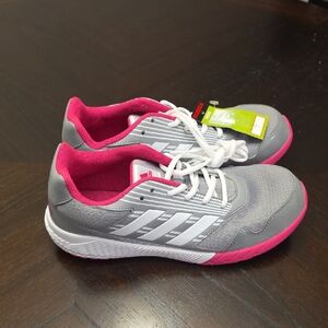 NWT Adidas Pink and Gray Athletic Shoes